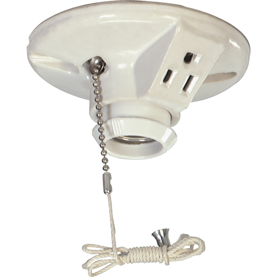 Cooper Wiring Devices 660 Watt White Hard Wired Ceiling Socket