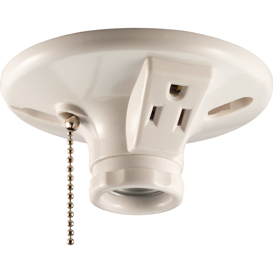 Cooper Wiring Devices 660 Watt White Hard Wired Ceiling Socket