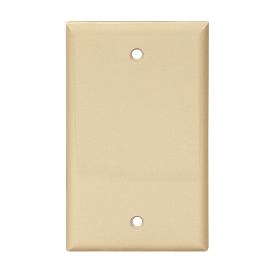 Cooper Wiring Devices 1 Gang Ivory Blank Nylon Wall Plate