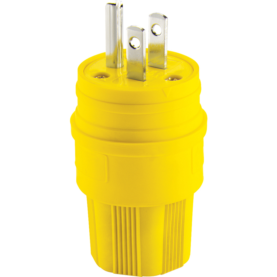 Cooper Wiring Devices 15 Amp 125 Volt Yellow 3 Wire Grounding Plug