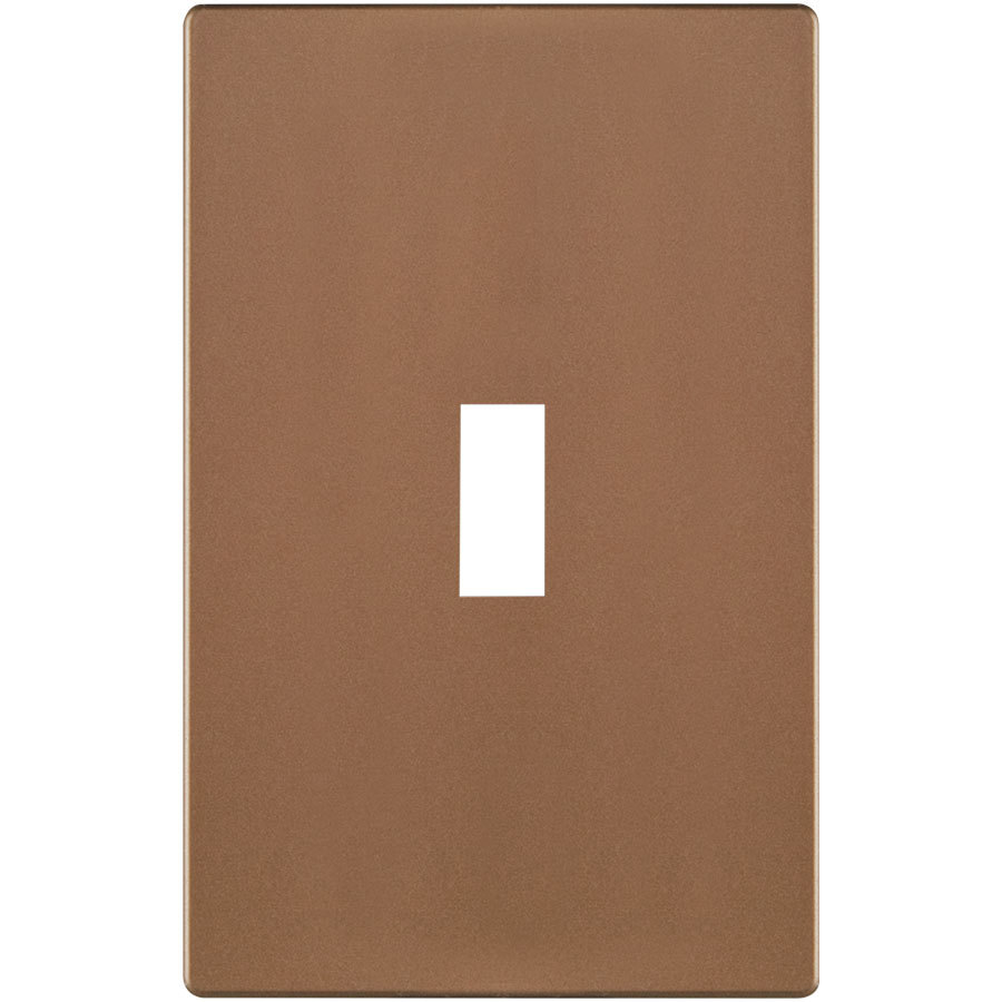 Cooper Wiring Devices 1 Gang Brushed Bronze Standard Toggle Nylon Wall Plate
