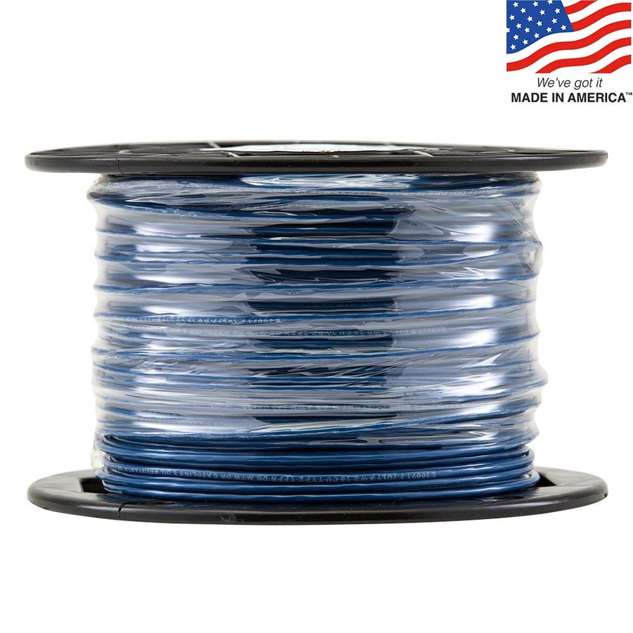 500 ft 16 AWG Stranded Blue THHN Wire (By the Roll)