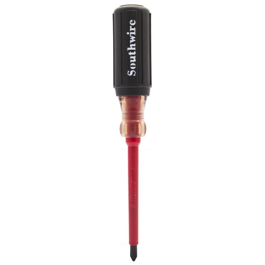 Southwire Phillips Tip Insulated Screwdriver with 4 in Round Shank