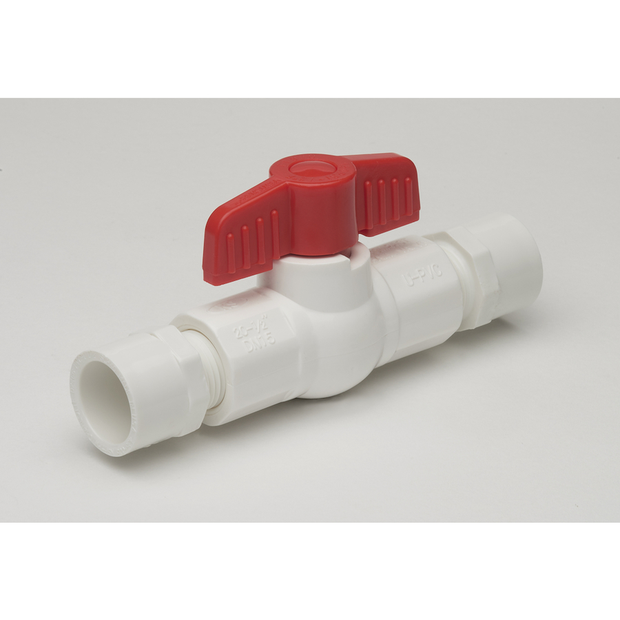 Mueller Streamline 1/2 in PVC Sch 40 Female In Line Ball Valve