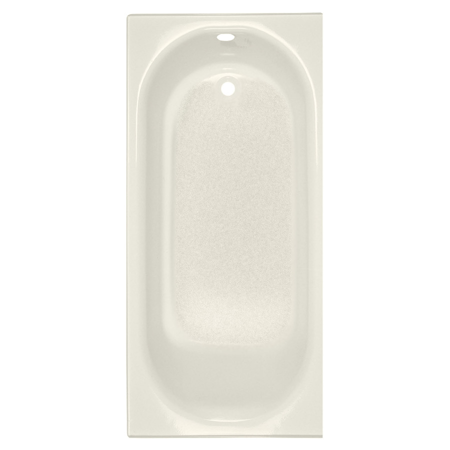 American Standard Princeton 60 in L x 30 in W x 14 in H Linen Cast Iron Rectangular Skirted Bathtub with Left Hand Drain