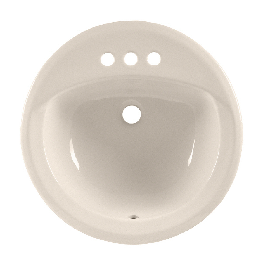 American Standard Rondalyn Linen Drop In Round Bathroom Sink with Overflow