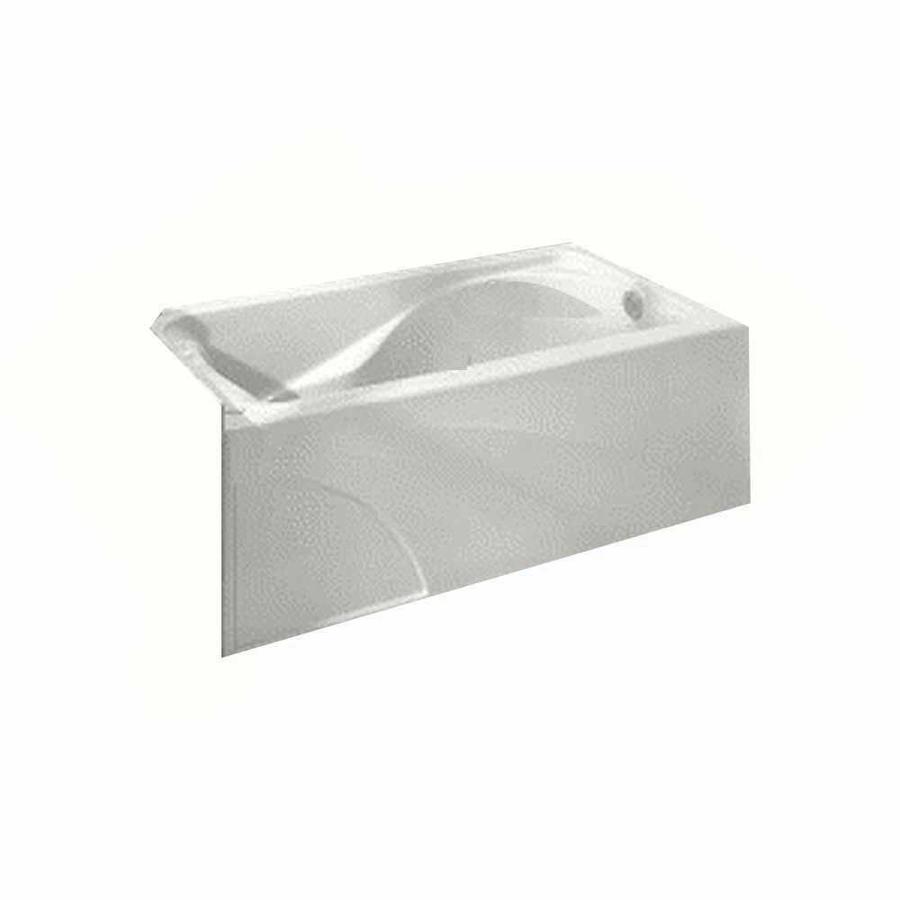 American Standard Cadet Acrylic Rectangular Skirted Bathtub with Left Hand Drain (Common 32 in x 60 in; Actual 20 in x 32 in x 59.875 in)