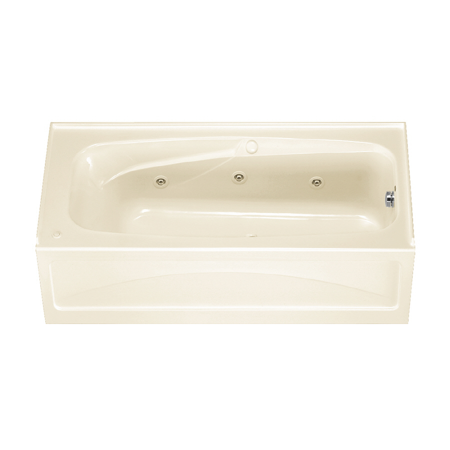 American Standard Colony 66 in L x 32 in W x 19.25 in H Linen Rectangular Whirlpool Tub