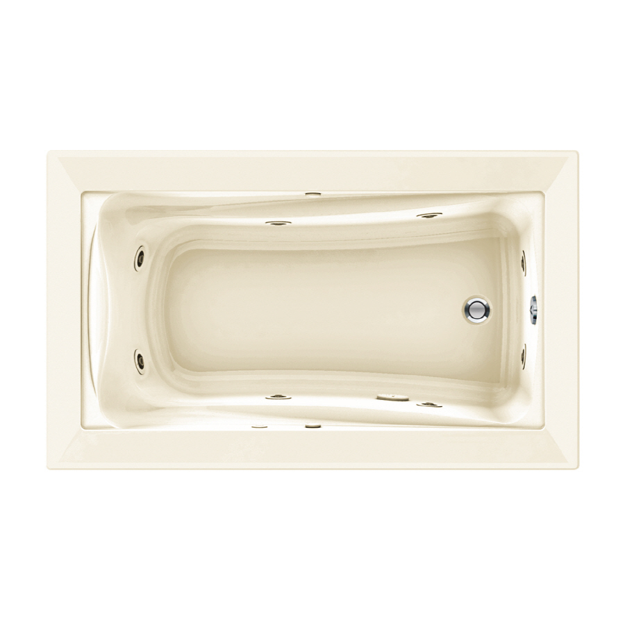 American Standard Green Tea 60 in L x 36 in W x 21 in H Linen Rectangular Whirlpool Tub