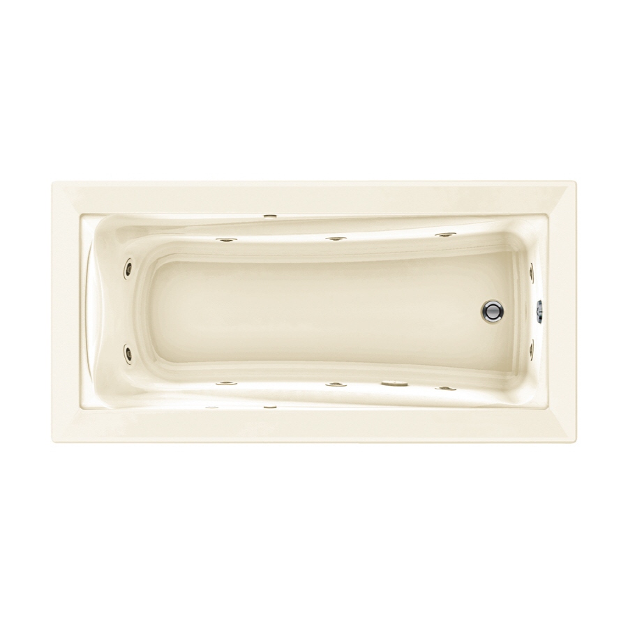 American Standard Green Tea Linen Acrylic Rectangular Whirlpool Tub (Common 36 in x 72 in; Actual 21 in x 36 in x 72 in)