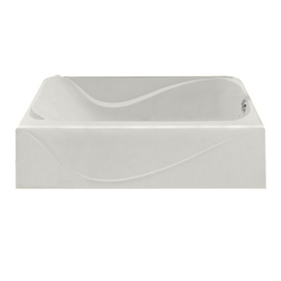 American Standard 60 in x 30 in Acrylux White Rectangular Skirted Bathtub with Right Hand Drain