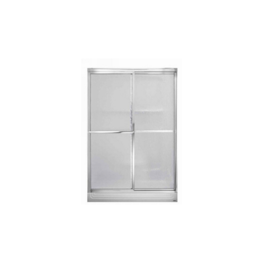 American Standard 45 1/2 in to 47 1/2 in W x 66 in H Silver Sliding Shower Door