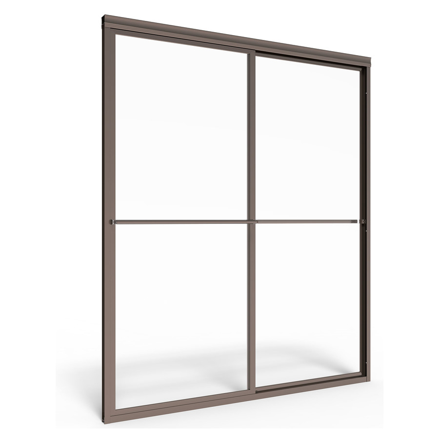 American Standard 46 in to 48 in W x 71 1/2 in H Oil Rubbed Bronze Sliding Shower Door