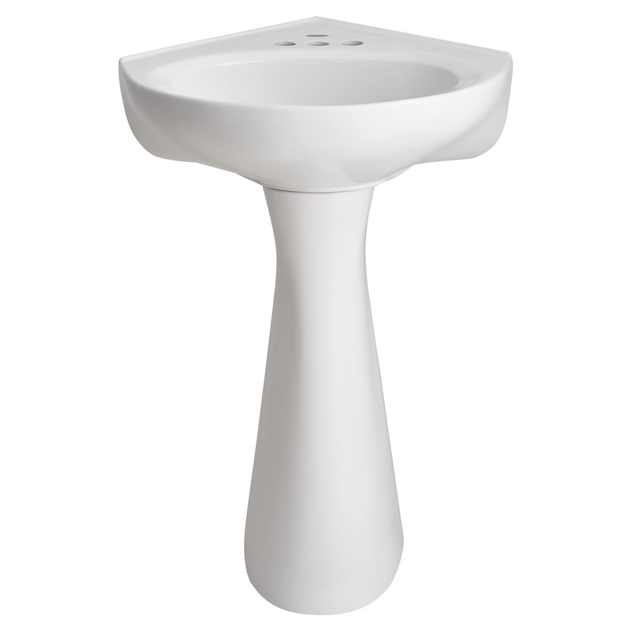 American Standard Cornice 33.25 in H White Vitreous China Complete Pedestal Sink