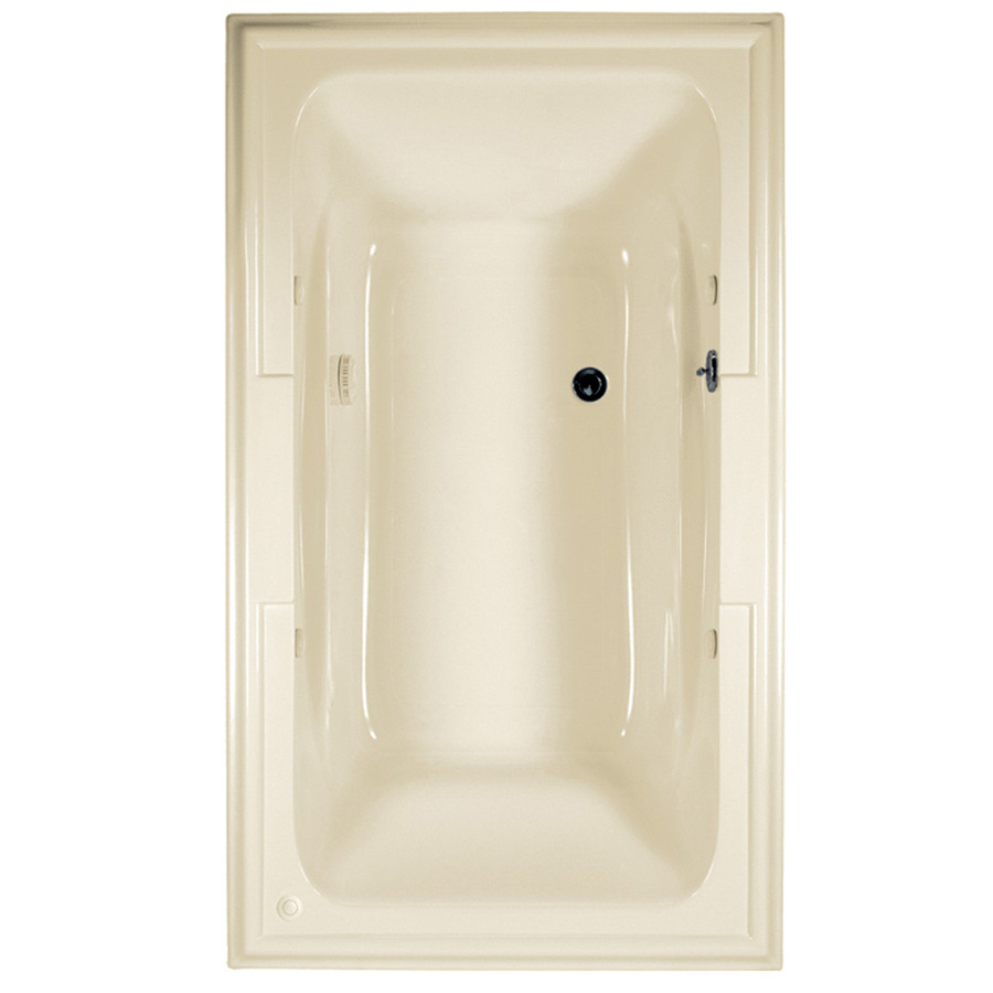 American Standard Town Square 71.5 in L x 41.75 in W x 22 in H Linen Acrylic Rectangular Drop in Air Bath