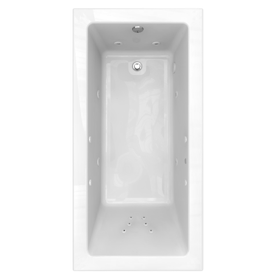 American Standard Studio 72 in L x 36 in W x 22.5 in H White Acrylic Rectangular Drop In Whirlpool Tub and Air Bath