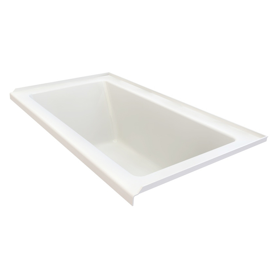 American Standard Studio 60 in L x 32 in W x 22.5 in H Arctic Acrylic Rectangular Drop In Bathtub with Right Hand Drain