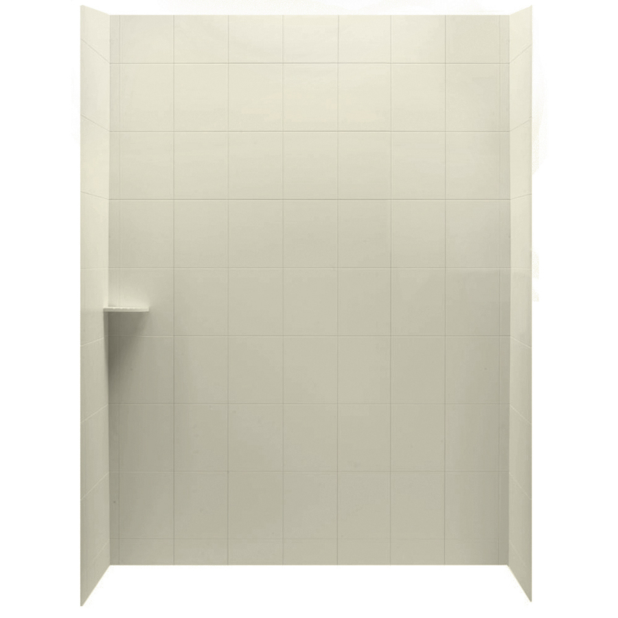 American Standard Ciencia 30 in W x 60 in D x 72 in H Linen Acrylic Shower Wall Surround Side and Back Panels