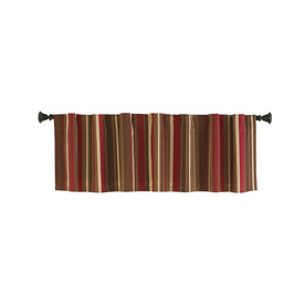 Valances At Lowes Display Product Reviews For Bernard 15 In Red Multicolor Polyester Back Tab Valance