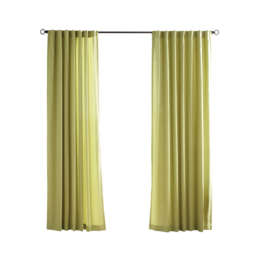 Solaris 96 in L Kiwi Canvas Solid Outdoor Window Curtain Panel