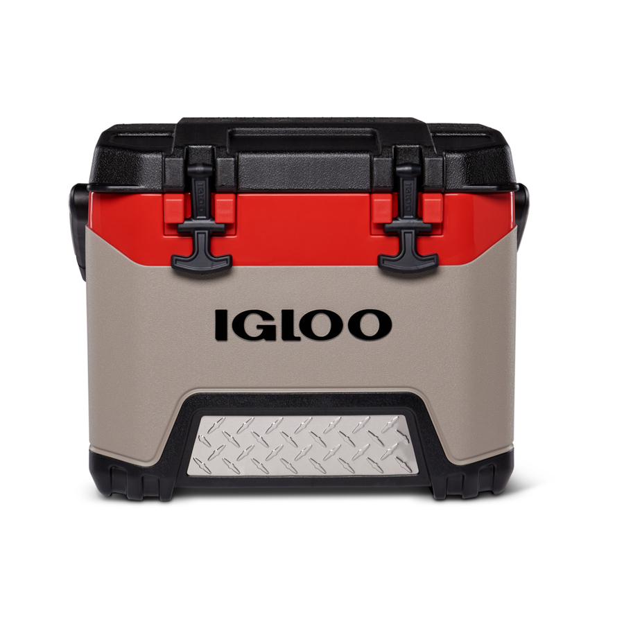 Igloo BMX 25 Quart Cooler Sand/Red Stainless Steel | 00050290
