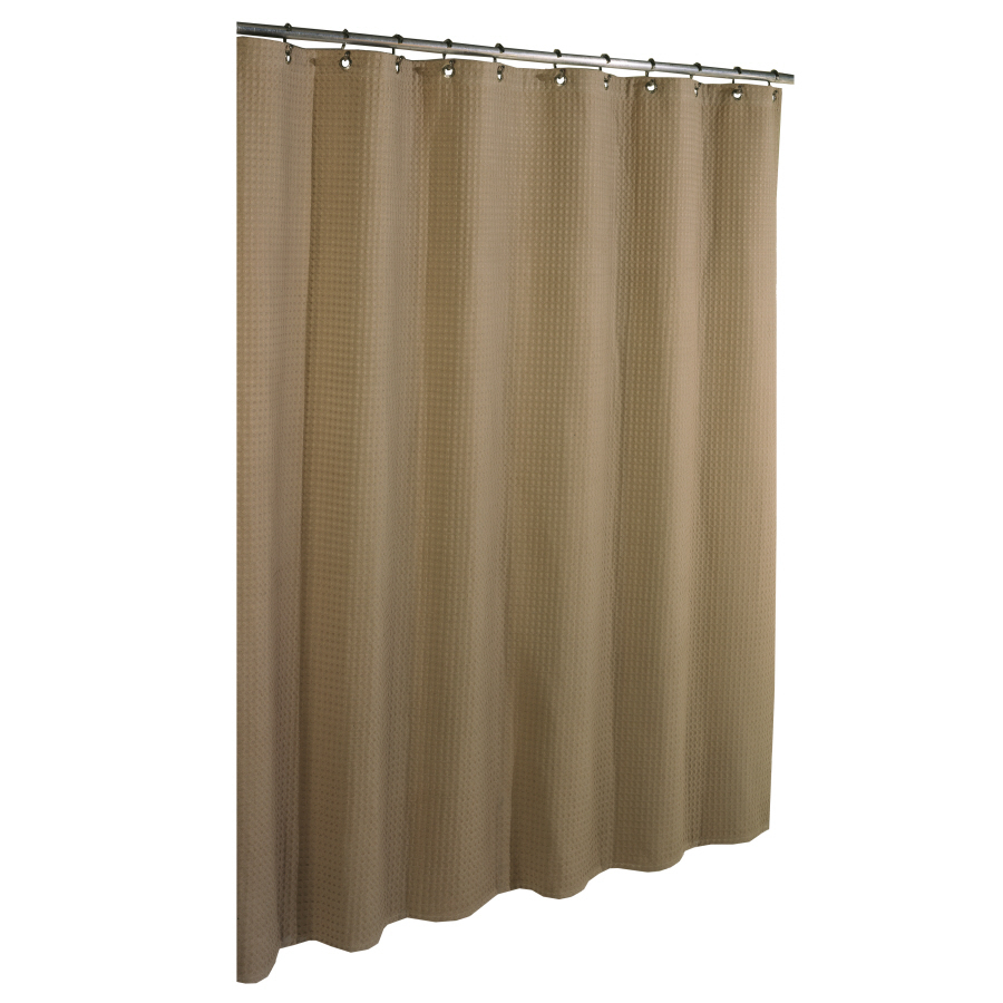 allen + roth Cotton Linen Shower Curtain