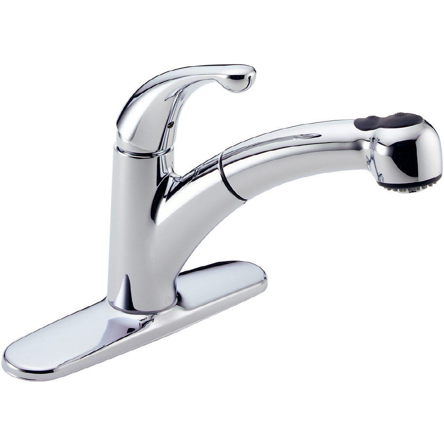 Delta Palo Chrome Pull Out Kitchen Faucet