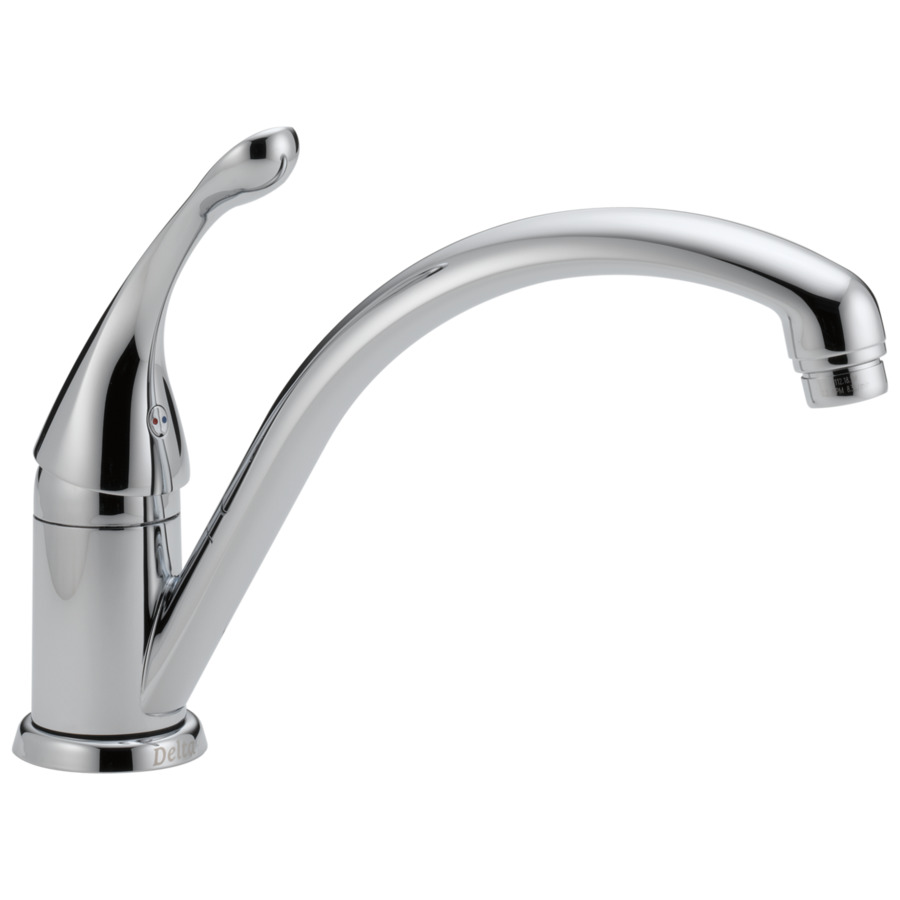 Delta Collins Chrome 1 Handle Low Arc Kitchen Faucet