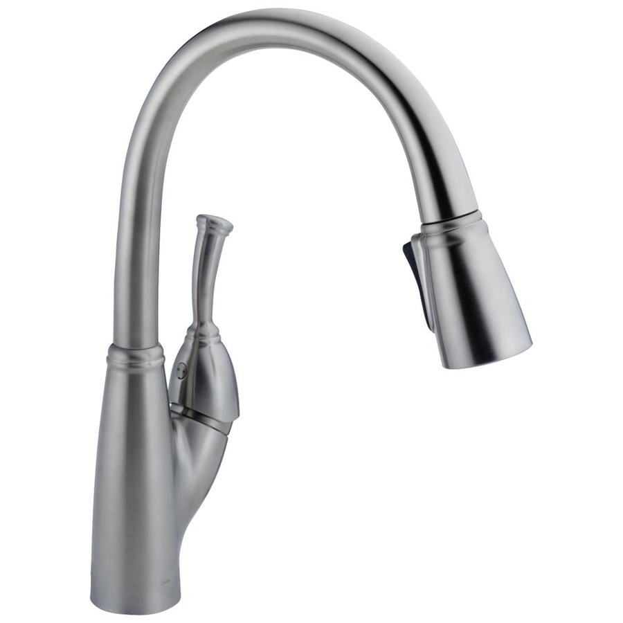 Delta Allora Arctic Stainless Pull Down Kitchen Faucet
