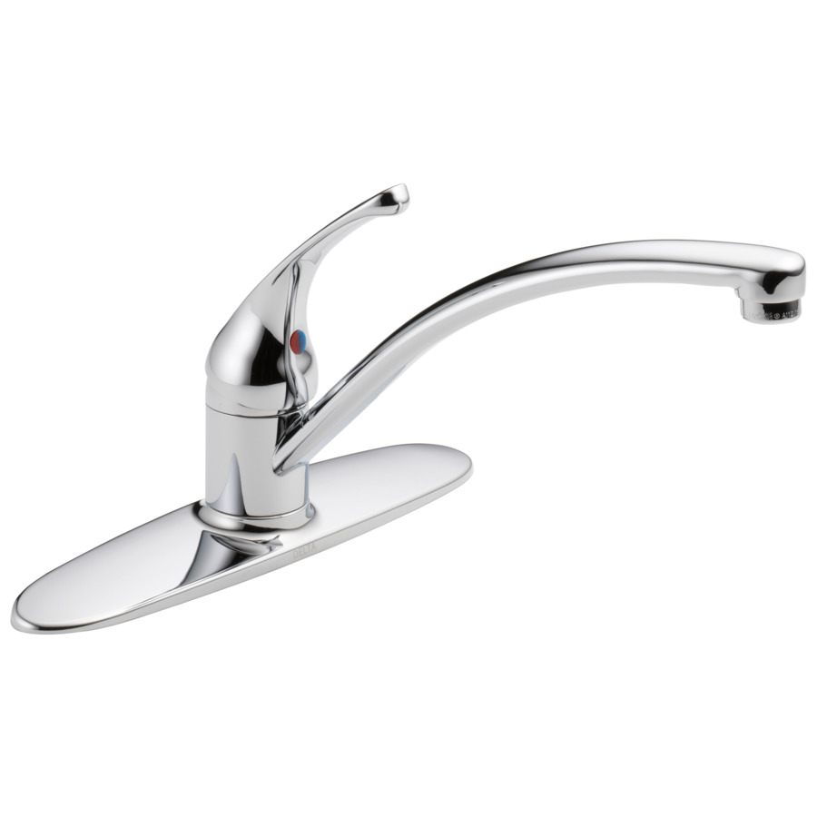 Delta Foundations Chrome Low Arc Kitchen Faucet