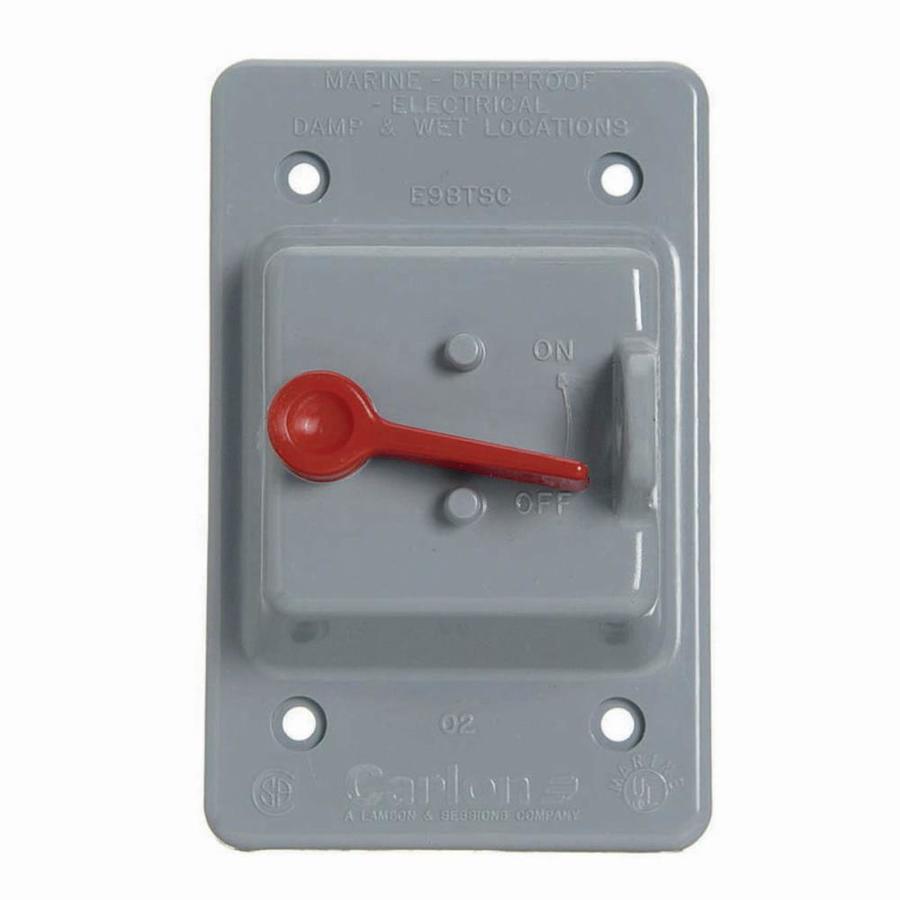 CARLON 1 Gang Rectangle Plastic Electrical Box Cover