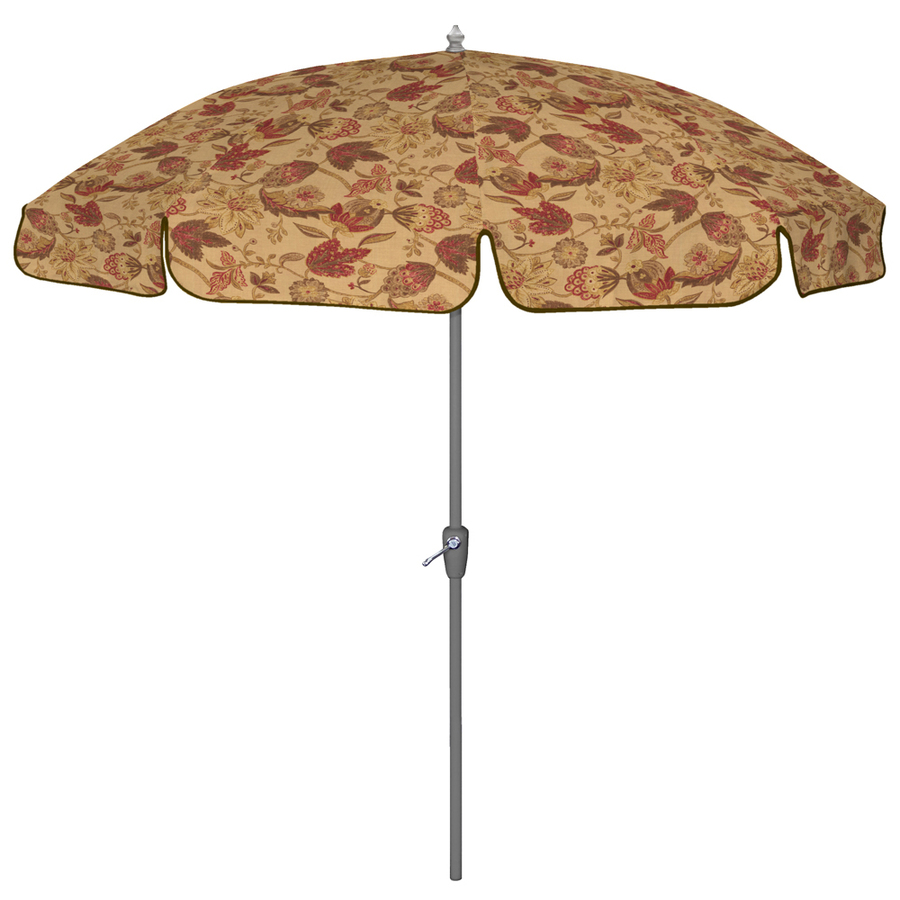 Arden Outdoor 75 Polyester Dearden Floral Patio Umbrella