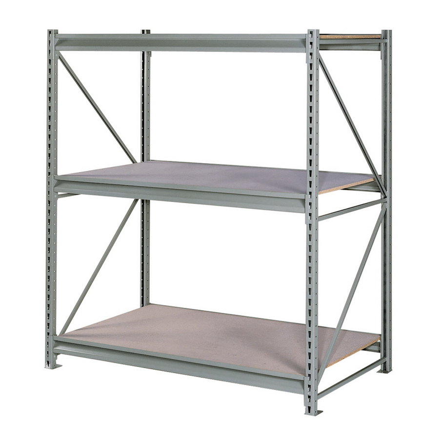 edsal 72 in H x 96 in W x 24 in D 3 Tier Steel Freestanding Shelving Unit