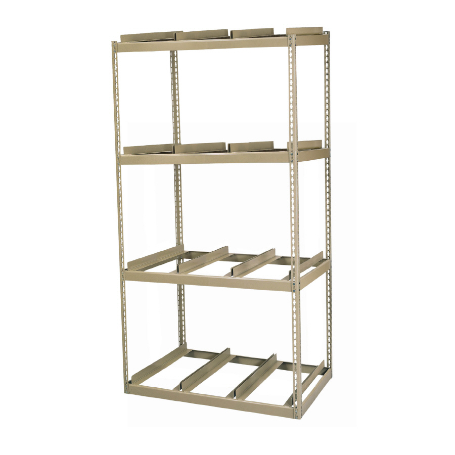 edsal 42 inW x 32 inD x 84 inH Rivet Rack Record Storage