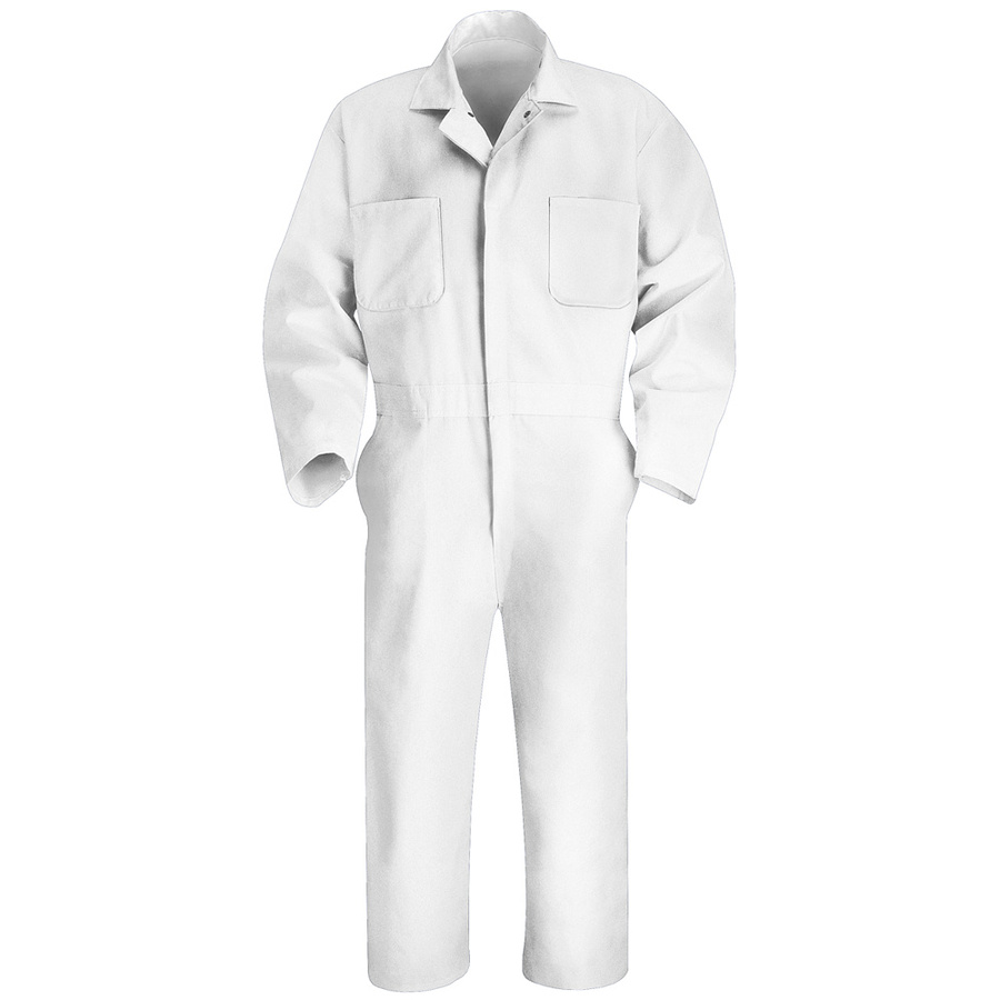 Red Kap 52 Mens White Long Sleeve Coveralls