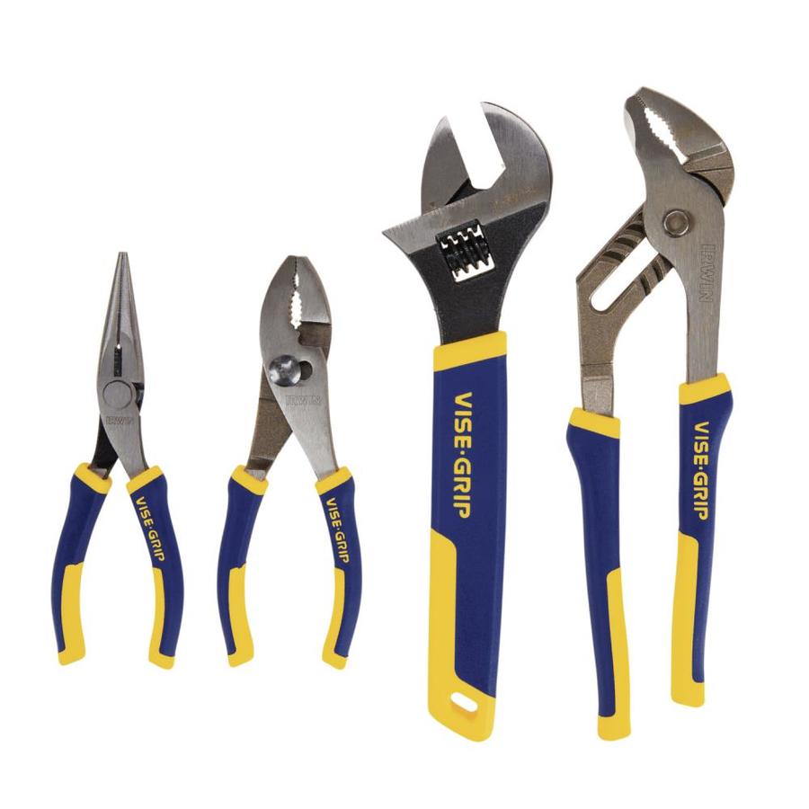 IRWIN VISE GRIP 4 Pack Traditional Plier Set