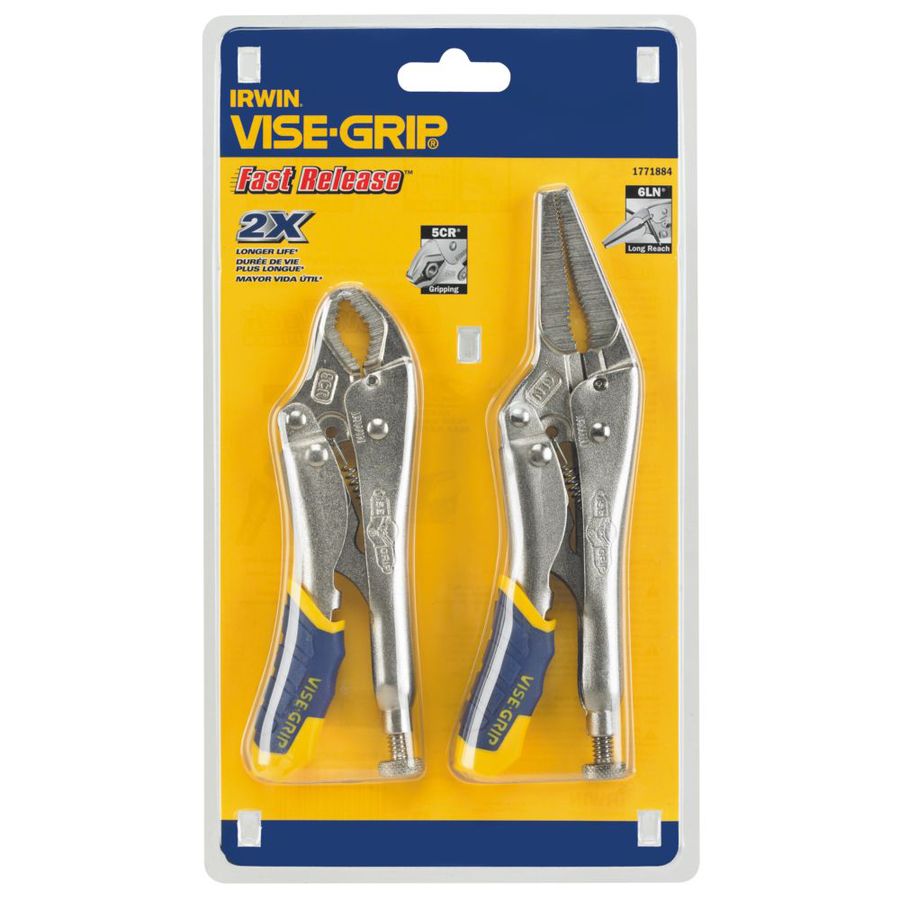 IRWIN VISE GRIP Fast Release 2 Pack Locking Plier Set