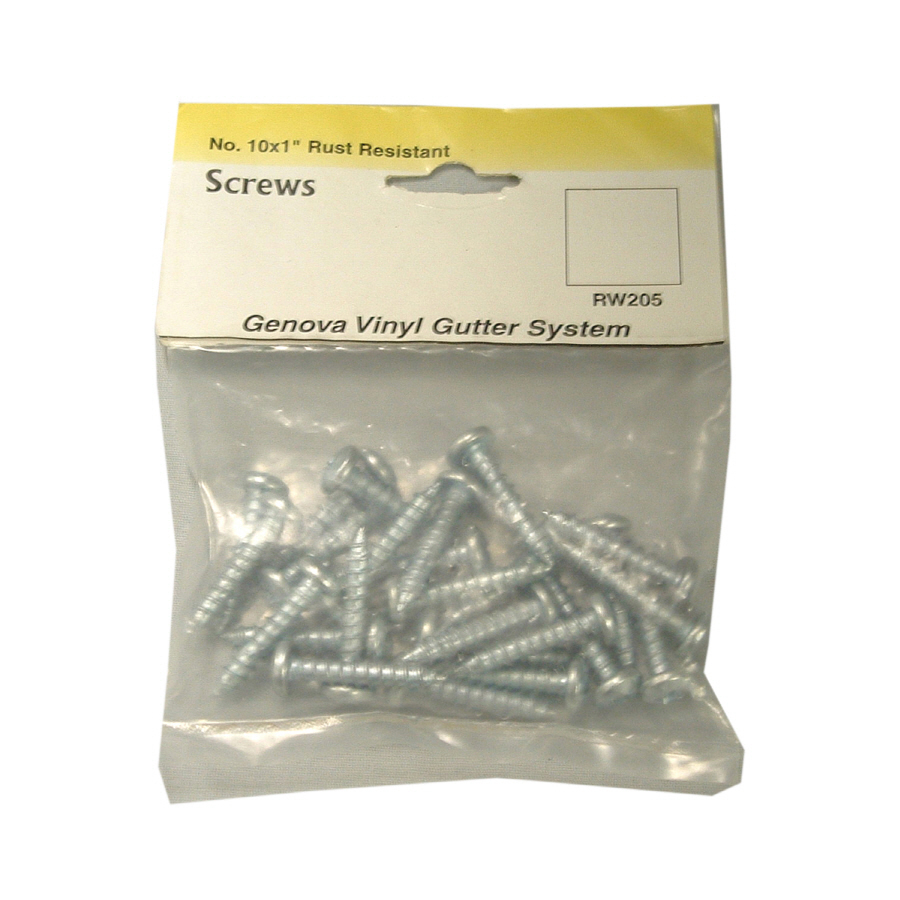 Raingo 25 Count #10 x 1 in White Self Drilling Exterior Gutter Screws