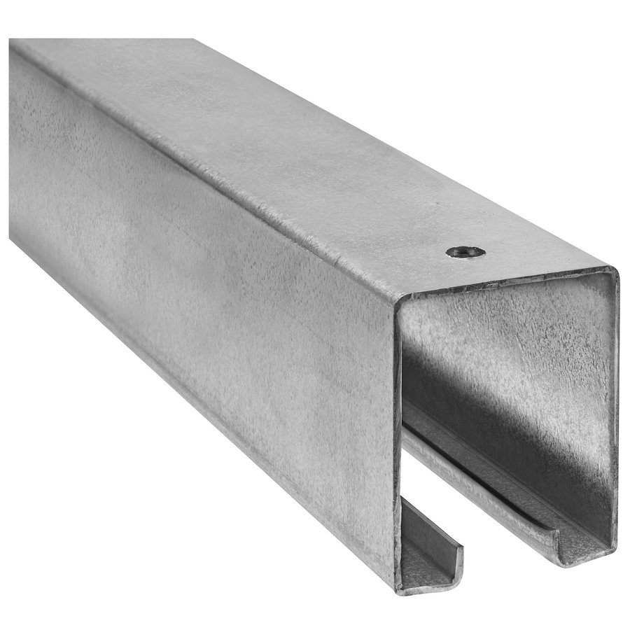 Stanley National Hardware 8 ft L x 2.4 in W x 1.88 in H Plated Steel Plain Square Tube