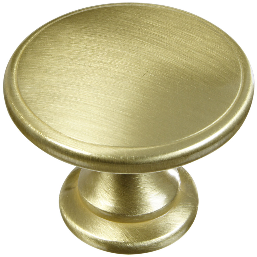 National 5 Pack MPB224 Polished Brass Round Cabinet Knob
