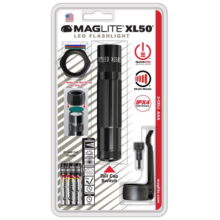 Maglite 200-Lumen LED Flashlight (Battery Included) | XL50-S301C