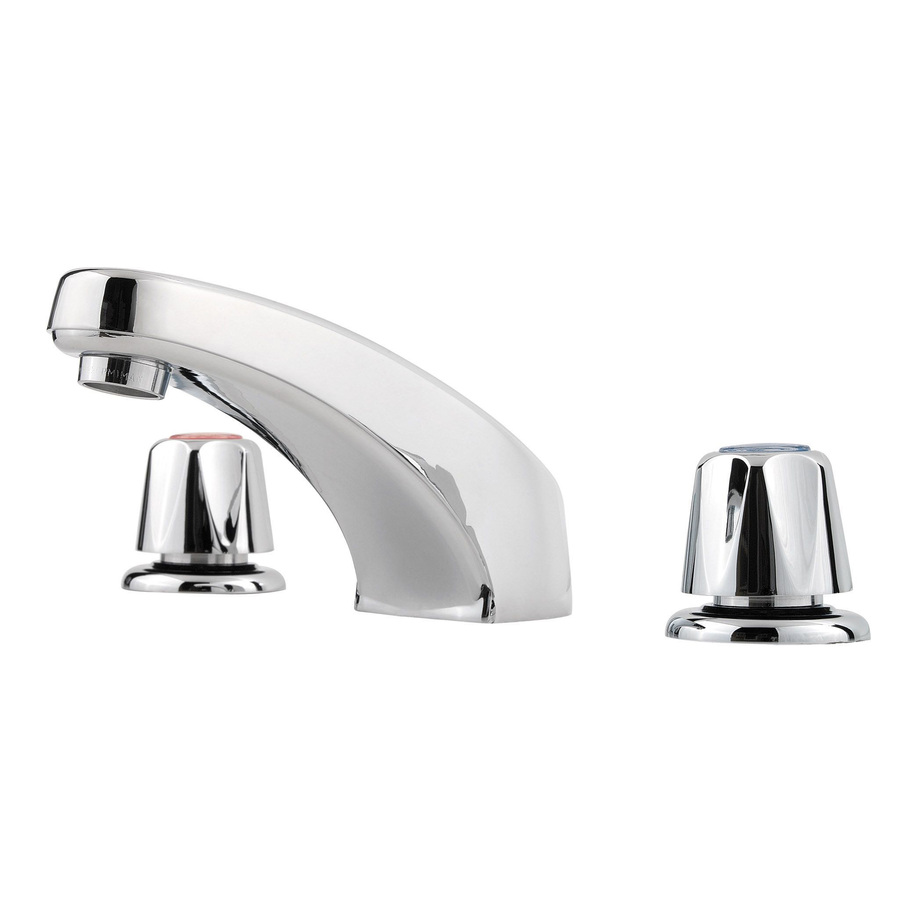 Pfister Pfirst Polished Chrome 2 Handle Widespread WaterSense Bathroom Faucet (Drain Included)