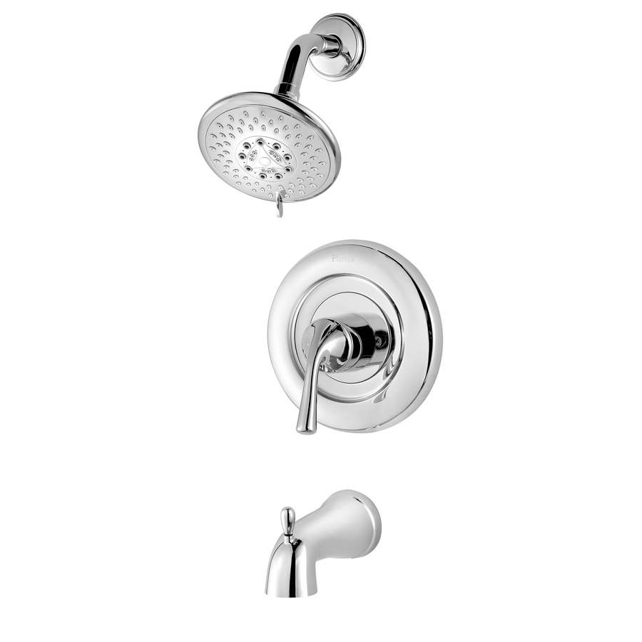 Pfister Universal Trim Polished Chrome 1 Handle Bathtub and Shower Faucet Trim Kit with Multi Function Showerhead