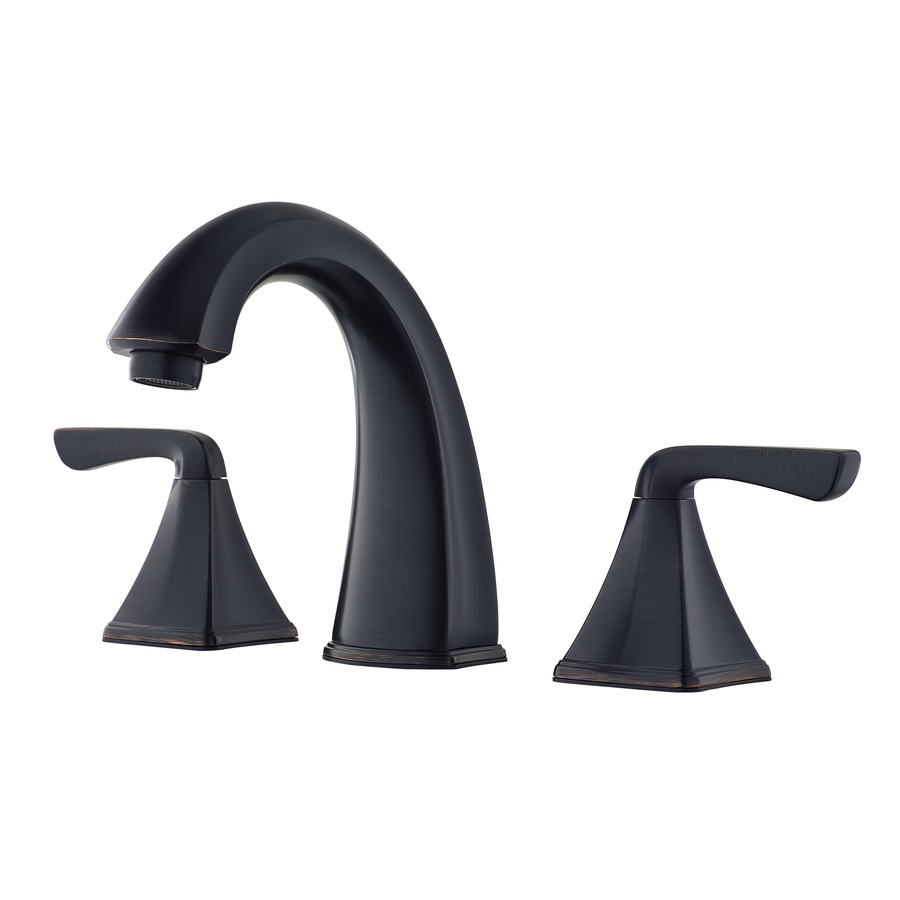 Pfister Selia Tuscan Bronze 2 Handle Widespread WaterSense Bathroom Faucet (Drain Included)