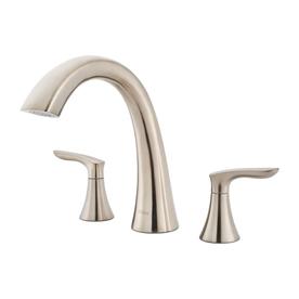 Bathtub Faucets At Lowes Display Product Reviews For Weller Brushed Nickel 2 Handle Adjule Deck Mount Bathtub Faucet