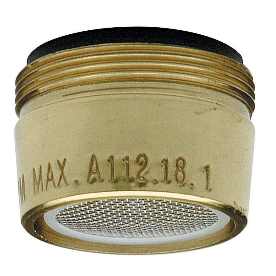 BrassCraft 15/16 in x 27 Thread x 55/64 in x 27 Thread Brass Slotted Aerator