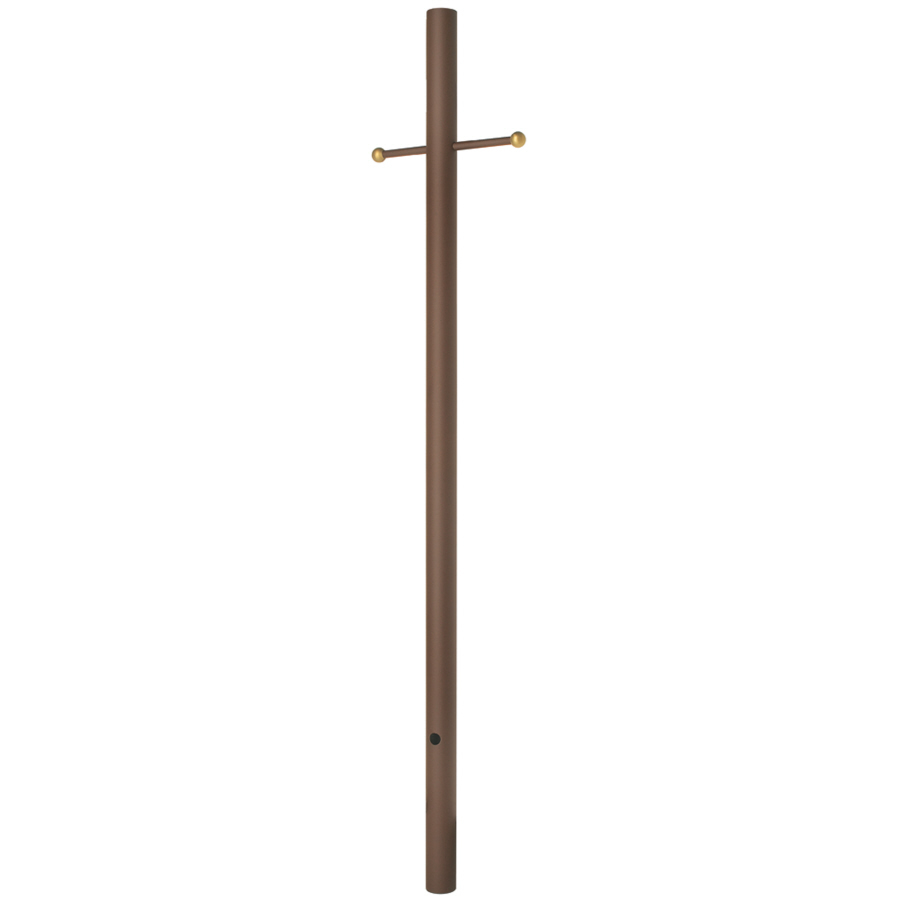 Trinity Lighting Rustic Brown 84 in Post Light Pole