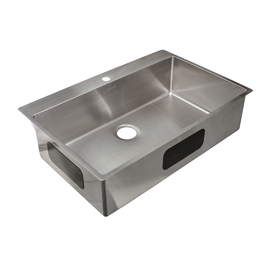 Franke Fast-In 33.5-in x 22.5-in Stainless Steel Single-Basin Drop-In ...