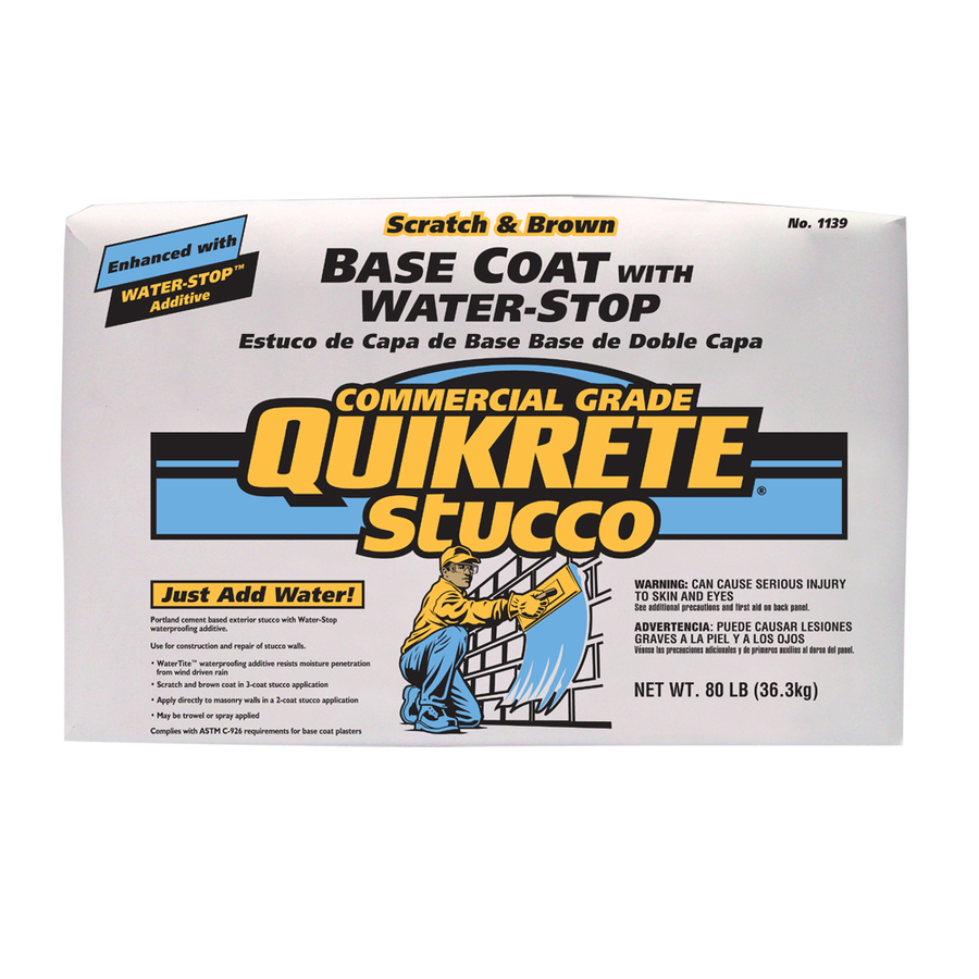 QUIKRETE 80 lbs Base Coat Stucco Mix