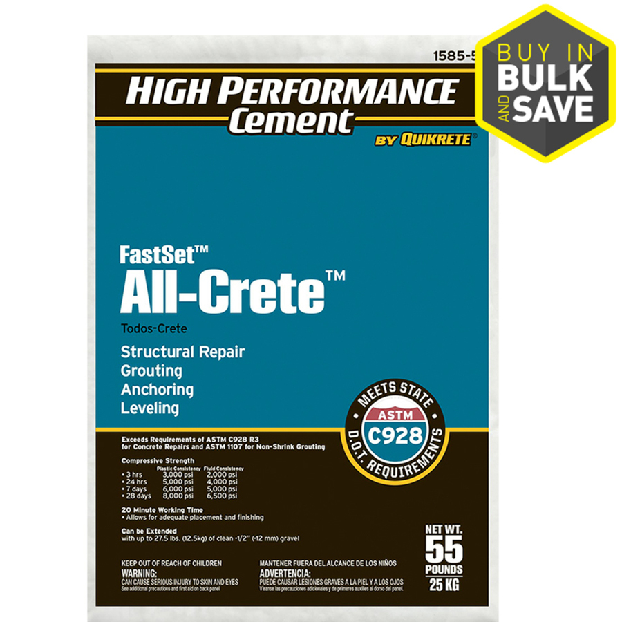 High Performance Cement by Quikrete 55 lbs Fast Setting Concrete Mix